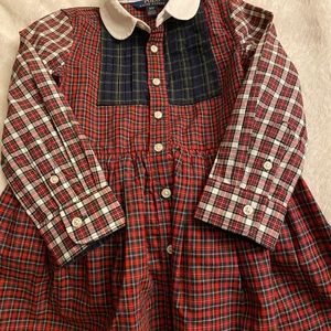 Size 10 Youth- Polo Ralph Lauren Christmas dress.